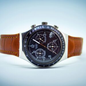 Swatch Chrono Classic Leather Watch